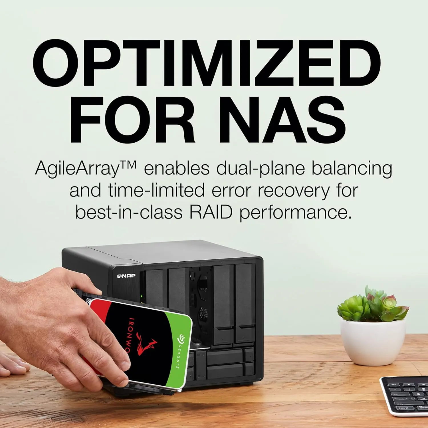 Seagte Ironwolf 4TB 3.5 Inch NAS Internal Hard Disk view 5